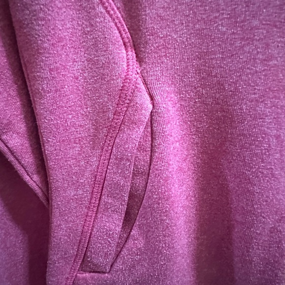 Adidas Women's Climawarm Pink Hoodie with Yellow Zipper - Picture 4 of 13